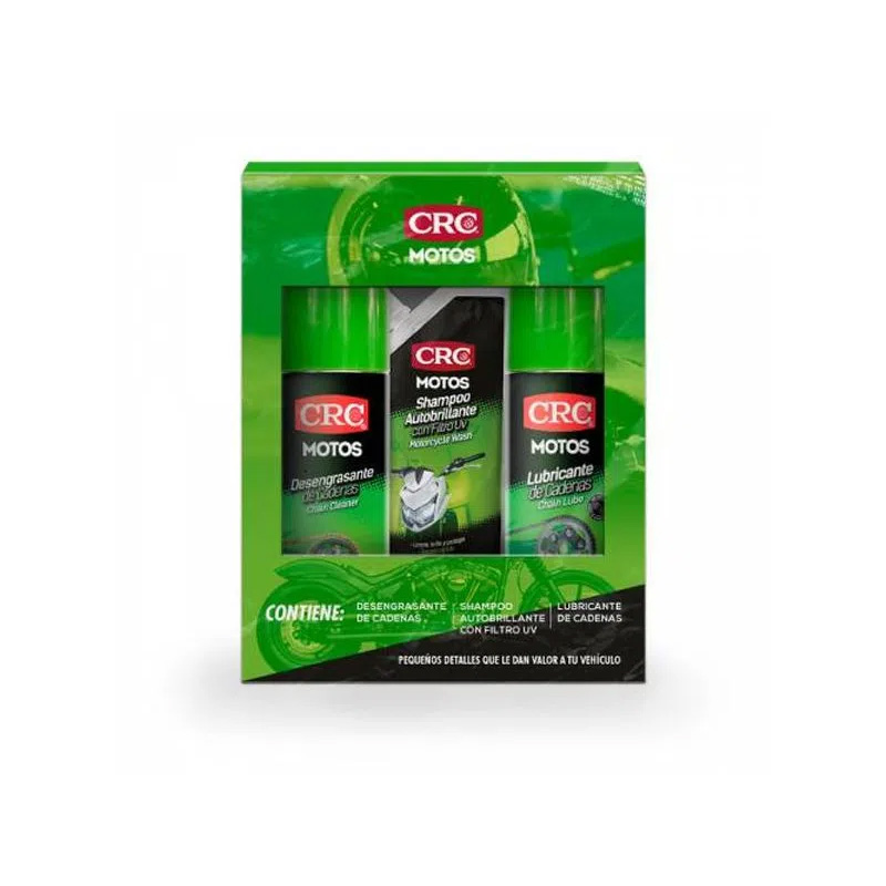 CRC KIT MANTENI MOTO LUBRI+DESEN+SHAMP